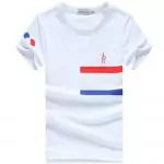 moncler polo shirts short sleeved hommes flage line